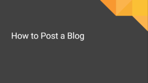 How to Post a Blog Title Card