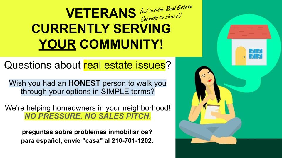 flyer with woman thinking about house