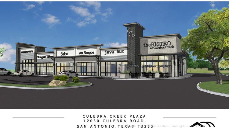 A rendering shows a planned layout for the latest slated retail development on San Antonio's Far West Side. BIRJU PATEL