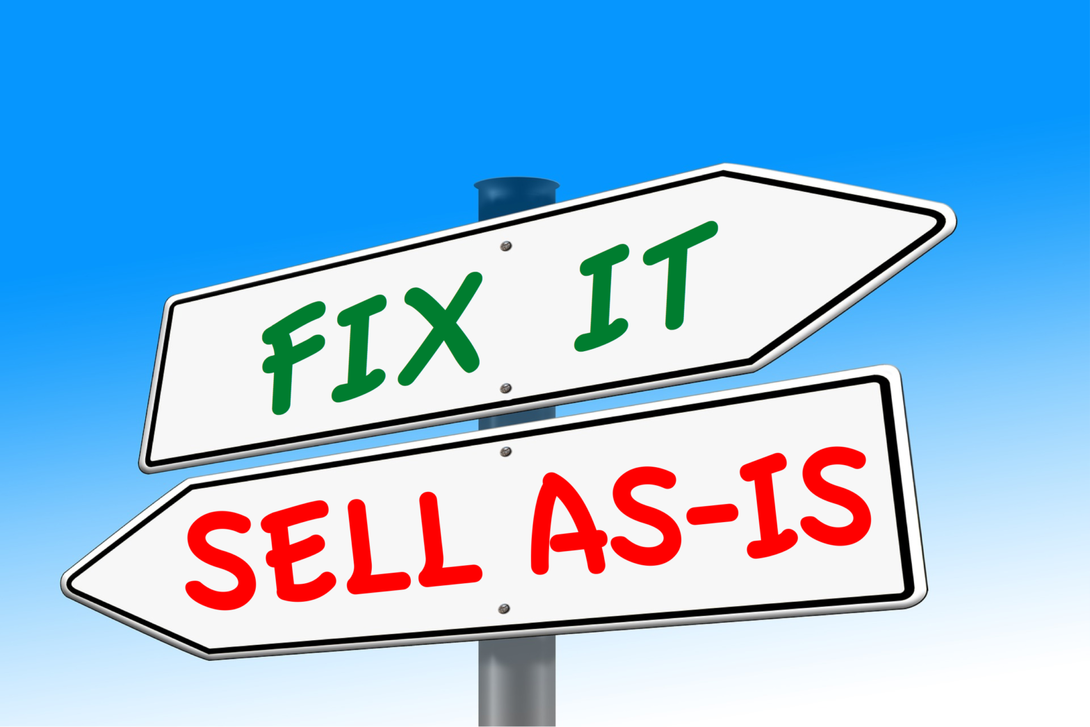 fix it or list it selling a home