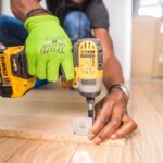 man drilling