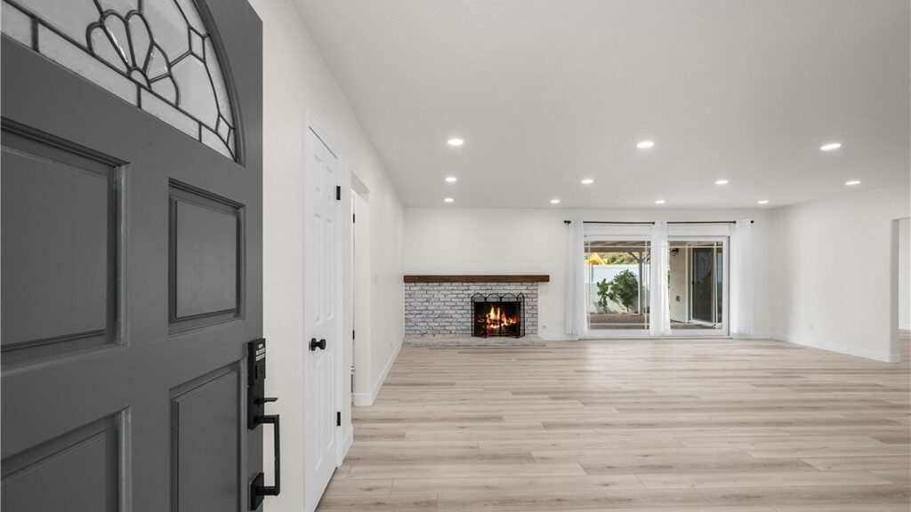 entrance of a large living space, no furniture