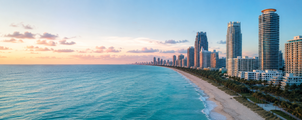 Miami coastline